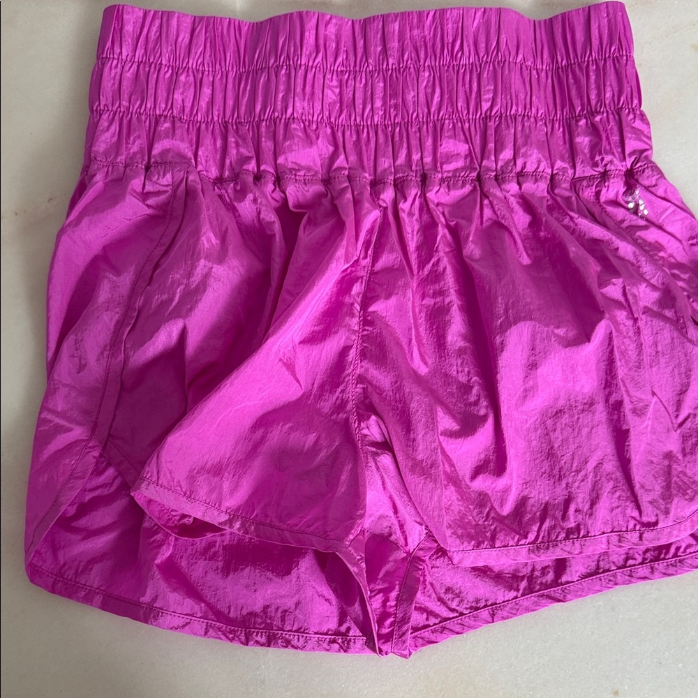 FP Movement by Free People Shiny Pink Athletic Shorts